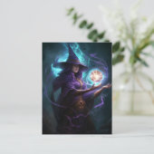 パープルウィッチファンタジーアート ポストカード (スタンド正面)