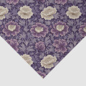 パープルウィリアムモリススタイルフローラ 薄葉紙 (詳細)