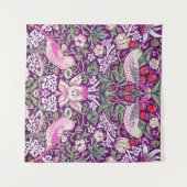 パープルウィリアム・モリス・ストロベリー泥棒 タペストリー (正面(横))