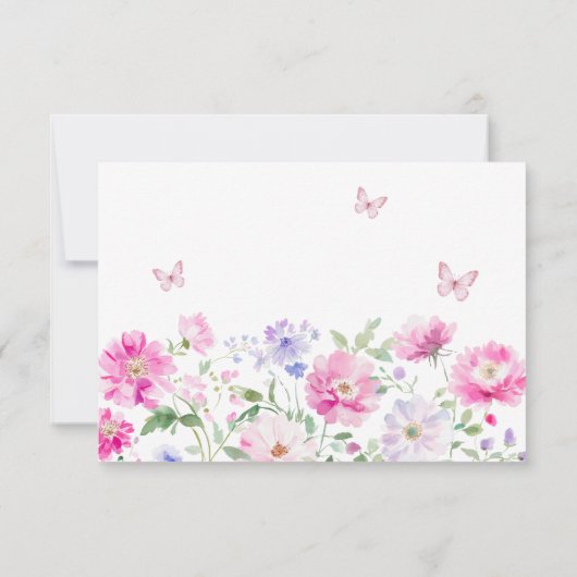 パープルウィルフラワーズ葬儀共有メモリカード 出欠カード (裏面)