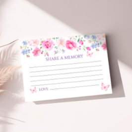 パープルウィルフラワーズ葬儀共有メモリカード 出欠カード