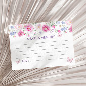 パープルウィルフラワーズ葬儀共有メモリカード 出欠カード