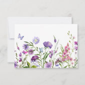 パープルウィルフラワーズ葬儀共有メモリカード 出欠カード (裏面)