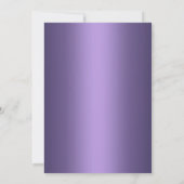 パープルウィンターワンダーランドスウィート16招待状 招待状 (裏面)