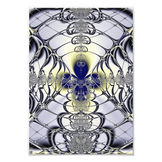 パープルウィンドウ抽象芸術アート フォトプリント            (正面)