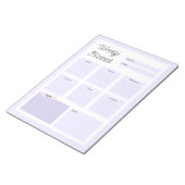 パープルウィークリープランナー ノートパッド (アングル)