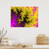 パープルウィード(プリント) ポスター (キッチン)