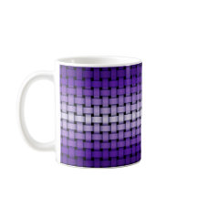 パープルウィーブパターンマグ