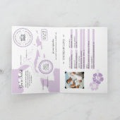 パープルウェスタンカリブのクルーズ結婚パスポートI 招待状 (内部)