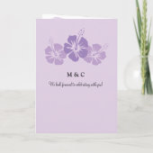 パープルウェスタンカリブのクルーズ結婚パスポートI 招待状 (裏面)