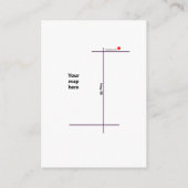 パープルウェディングエンクロージャーカード エンクロージャーカード (裏面)