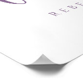 パープルウェルカム結婚フォーエバー ポスター (角)