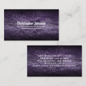 パープルウェーブモダンプロフェッショナル名刺 名刺 (正面/裏面)