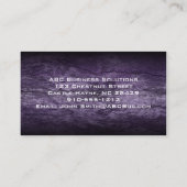 パープルウェーブモダンプロフェッショナル名刺 名刺 (裏面)