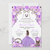 パープルウエスタンチャラガールランチェロキンセアニェラ 招待状 (正面)