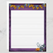 パープルウォッシュハロウィーン定常ライニング紙 (正面/裏面)