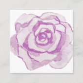 パープルウォーターのカラーバラ |の結婚レジストリの挿入 エンクロージャーカード (裏面)