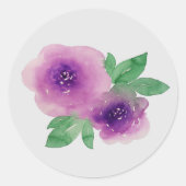パープルウォーターのカラーバラ ラウンドシール (正面)