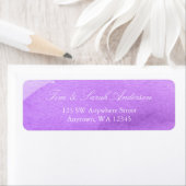 パープルウォーターのカラー差出人住所 ラベル (インサイチュ)