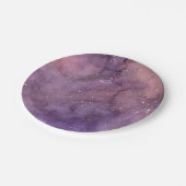 パープルウォーターのカラー銀河系 ペーパープレート (アングル)