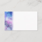 パープルウォーターカラースターリースカイ宇宙恋人銀河系 プレイスカード (正面)