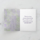 パープルウォーターカラーダリア悔やみや弔慰 カード (内部)