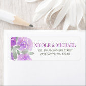 パープルウォーターカラーフローラガーデン ラベル (インサイチュ)