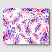 パープルウォーターカラーフローラ40thバースデーゲストブック ゲストブック (裏面)