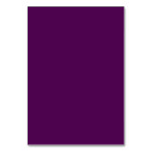 パープルウォーターカラーフローラ&シルバーグリッター結婚ズ テーブルナンバー (裏面)