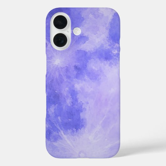 パープルウォーターカラームーンカバー Case-Mate iPhoneケース (裏面)