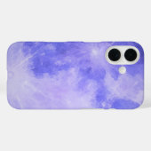 パープルウォーターカラームーンカバー Case-Mate iPhoneケース (裏面 (横))