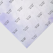 パープルウォーターカラー洗浄カスタム文字ティッシュペーパー 薄葉紙 (詳細)