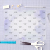 パープルウォーターカラー洗浄カスタム文字ティッシュペーパー 薄葉紙 (クラフト)