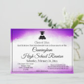 パープルウォーターカラー高校クラス懇親会 招待状 (スタンド正面)
