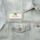 パープルウォーターバラフローラストライプ事業 名札 (インサイチュ)