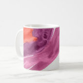 パープルウォーターパーソナライズされたカラーコーヒーマグ コーヒーマグカップ (正面左)