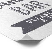 パープルウォーターフローラキャンディバー結婚ズサイン ポスター (角)