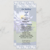 パープルウォーターリリーインサンシャイン結婚式 プログラム (正面/裏面)