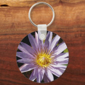 パープルウォーターリリーキーチェーン キーホルダー (正面)
