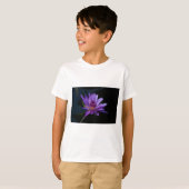 パープルウォーターリリー蓮 Tシャツ (正面フル)