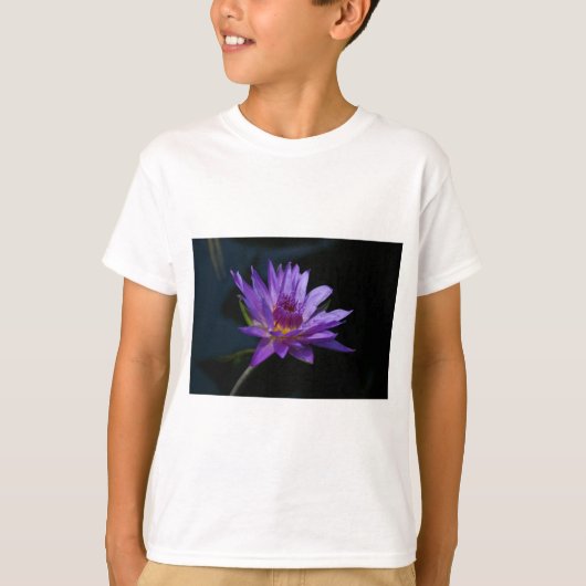 パープルウォーターリリー蓮 Tシャツ (正面)