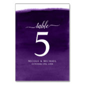 パープルウォーター結婚カラー テーブルナンバー (裏面)