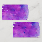 パープルウォーター結婚カラー プレイスカード (正面/裏面)