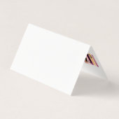 パープルウォーター絵を描カラーストロークサンキューカード (裏面)