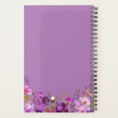 パープルウォーター色のフローラ結婚ズ プランナー手帳 (裏面)