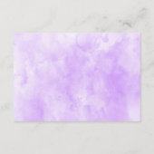 パープルウォーター色のフローラ結婚金ゴールドの詳細 エンクロージャーカード (裏面)