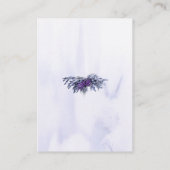 パープルウォーター色の松の森結婚の感謝 プレイスカード (裏面)