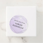 パープルウォーター色シルバーフレームありがとうござぶら下がったう フェイバータグ (インサイチュ)