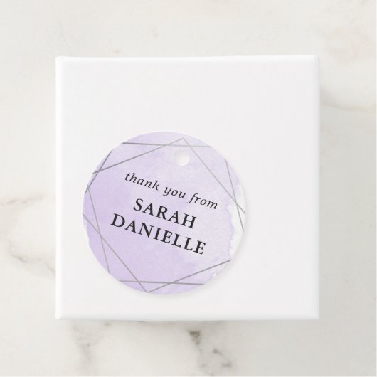 パープルウォーター色シルバーフレームありがとうござぶら下がったう フェイバータグ (インサイチュ)