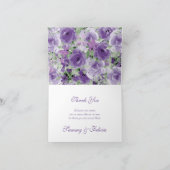 パープルウォーター色フローラサンキューカード サンキューカード (内部)
